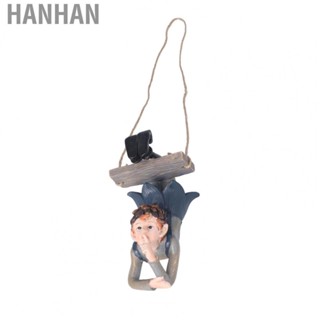 Hanhan Elf Statue Tree Ornament  Swing Forest Elf Figurine Exquisite  for Patios for Home