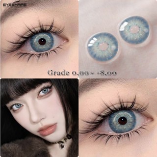 Eyeshare คอนแทคเลนส์ 0.00~-8.00 สีฟ้า เส้นผ่าศูนย์กลาง 14.2 มม. สําหรับแต่งหน้า