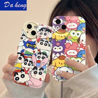 เคสโทรศัพท์มือถือ กันกระแทก ลายการ์ตูนชินจัง สําหรับ Iphone 14 xs13 Air Cushion 11 promax 8 6 12 plus VZGT