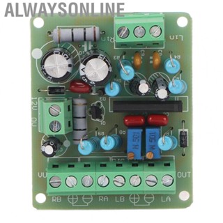 Alwaysonline DC12V Power Amplifier VU Meter  Board  Digital Power Amplifier Board Easy To Install Stable Flexible Prevent Interference  for Header