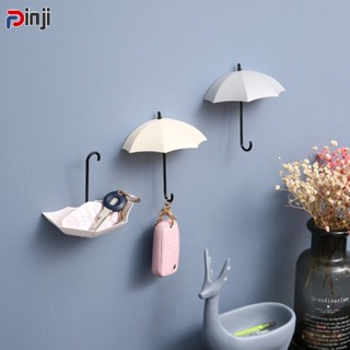 3pcs/Set Cute Wall Hooks Self-Adhesive Wall Sticky Hooks Home Organizer