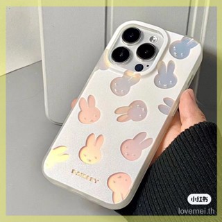 เคสโทรศัพท์มือถือแบบแข็ง กันน้ํา กันกระแทก ลายกระต่ายน่ารัก สําหรับ Iphone 11promax 14promax 14 13Pro 11 12 xr xsmax 7 8plus