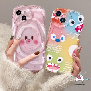 เคสโทรศัพท์มือถือ Tpu นิ่ม ขอบโค้ง ลายการ์ตูนหน้ายิ้มน่ารัก 3D แวววาว สําหรับ iPhone 7Plus 8Plus 14 11 13 12 11 Pro Max XR X XS Max 6 6s 7 8 Plus SE 2020