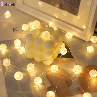 สายไฟ LED ลวดทองแดง ใช้แบตเตอรี่ สําหรับตกแต่งสวน คริสต์มาส ปาร์ตี้ วันหยุด DIY