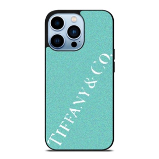 เคสโทรศัพท์มือถือ ป้องกันการตก ลายโลโก้ Tiffany and Co สําหรับ IPhone 14 Plus 13 Pro Max 12 Mini X