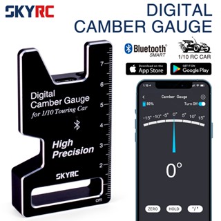 Skyrc เครื่องวัดแคมเบอร์ดิจิทัล พร้อมบลูทูธ สําหรับรถแข่งบังคับ 1/10 Touring