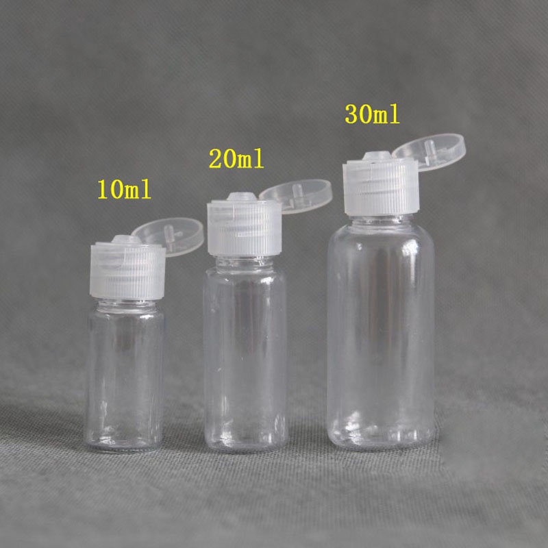 ขวดพลาสติกใส PET สําหรับใส่โลชั่น แชมพู ของเหลว ขนาด 5 มล. - 100 มล.