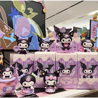 Sanrio x MINISO Kuromi กล่องสุ่ม โมเดลฟิกเกอร์ กล่องสุ่ม ของสะสม 6 แบบ + ความลับ 1 ชิ้น