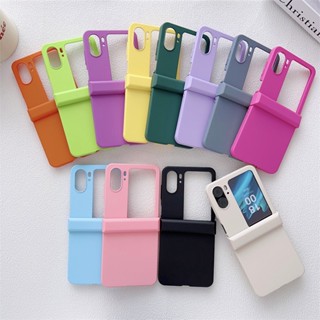  3 in 1 เคสโทรศัพท์มือถือ PC แบบแข็ง บางพิเศษ กันกระแทก สีแคนดี้ สําหรับ OPPO Find N2