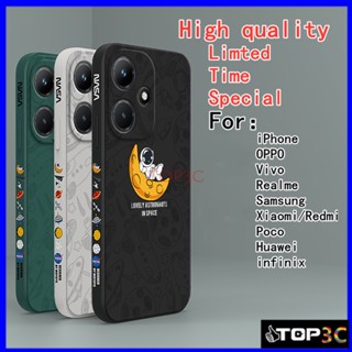 เคส infinix Hot 30i เคส infinix Hot 30 Play Hot 20i Hot 20S Hot20 Play Hot12 Play Hot12i Hot11S NFC Hot11 Smart7 6 6HD 6Plus 5 4 เคสโทรศัพท์มือถือ ลายนักบินอวกาศ Nasa สําหรับ TKR