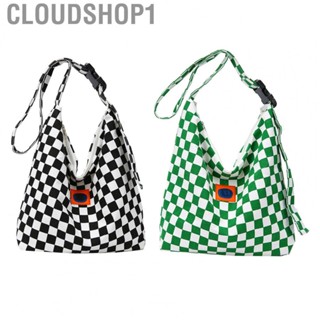 Cloudshop1 Checkerboard Bag  Stylish Women  Soft  for Shopping