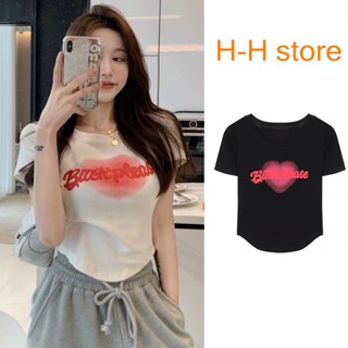 เสื้อครอป Crop top สไตล์แฟชั่นสำหรับผู้หญิง เนื้อผ้านุ่มสบาย P1011