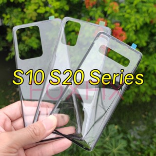 ฝาครอบแบตเตอรี่ด้านหลัง แบบกระจกใส แบบเปลี่ยน สําหรับ Samsun…