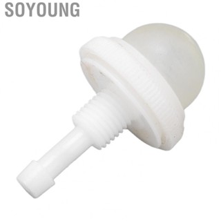 Soyoung Fuel Primer Button  Outboard  Fuel Primer Button Durable ABS White Lightweight High Accuracy  for Boat