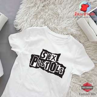 เสื้อยืด ลาย SEX PISTOLS สีขาว สําหรับเด็ก