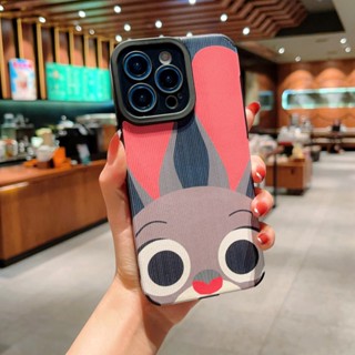 เคสโทรศัพท์มือถือแบบนิ่ม TPU กันกระแทก กันรอยกล้อง ลายกระต่าย Zootopia สําหรับ iPhone 14 Pro Max 13 12 11 Pro X XS XR 7 8 Plus SE