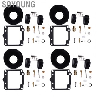 Soyoung Carburetor  Set  Carb Fix Kit Stable 4set Reliable Wear Resistant  for Motorcycle