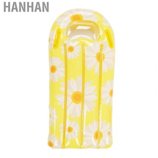 Hanhan Inflatable Pool Float Board Cute Swimming Floating Bed Yellow Sunflower for Beach