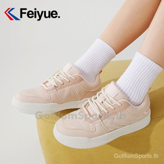 Feiyue รองเท้าผ้าใบลําลอง ไมโครไฟเบอร์ ข้อสั้น แฟชั่นฤดูใบไม้ผลิ สไตล์เรโทร สําหรับสตรี 2023 NQED