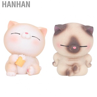 Hanhan Desk Kitten Decoration Miniature  Figurine Lifelike Synthetic Resin for Home for Birthday Cake