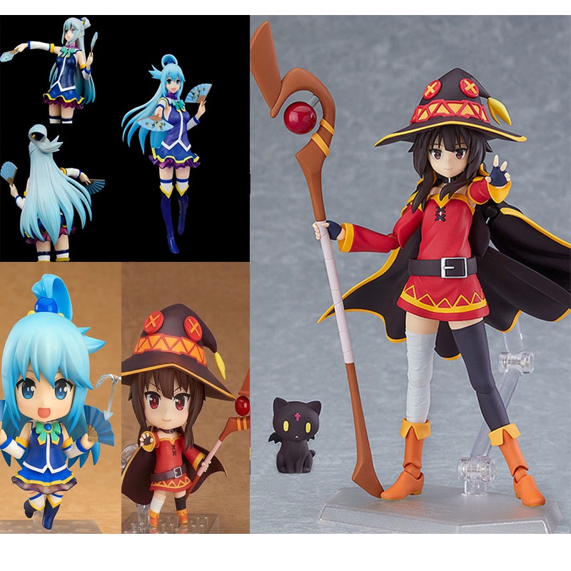 โมเดลฟิกเกอร์ PVC รูป Nendoroid Konosubaes Legend of Crimson Aqua Megumin Figma 407 God's Blessing o