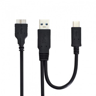 Xiwai Combo สายเคเบิลข้อมูล USB-C USB 3.1 Type-CUSB3.0 Type-A เป็น Micro USB 3.0 สําหรับดิสก์