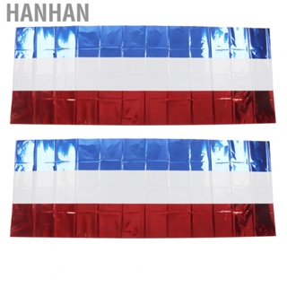 Hanhan Independence Day Tablecloth  PET Patriotic Tablecloth  for Dining Room