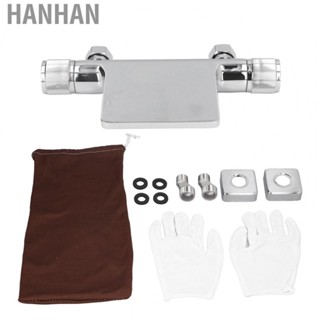 Hanhan Black Bathtub Faucet Set  Waterfall Spout Bathtub Faucet Double Control Switch  for Bathroom