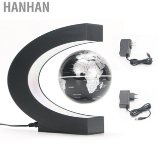 Hanhan Magnetic Levitation Globe C Shaped 3 Inch Black Frosted  Magnetic Levitation Globe Office Desk Decoration Gift