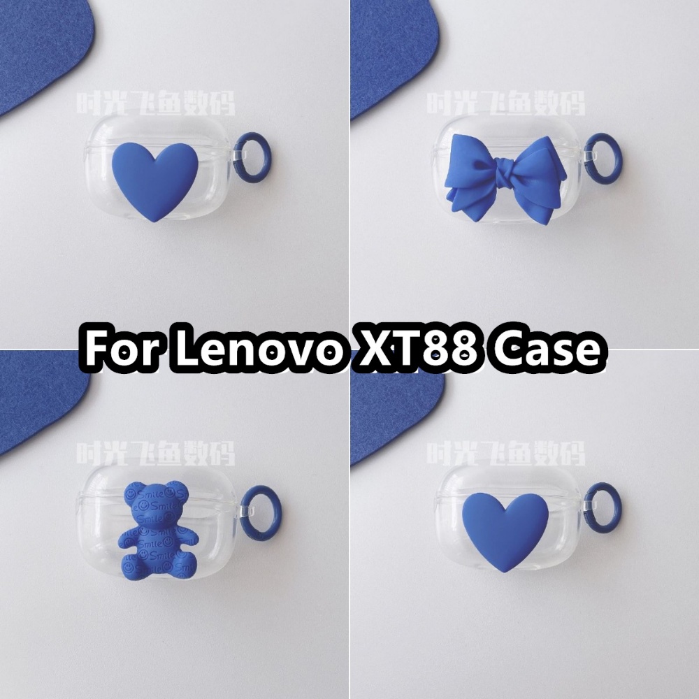 สําหรับ Lenovo XT88 กรณีหมีสีฟ้ารูปสามมิติสําหรับ Lenovo XT88 ปลอกหูฟังแบบนุ่มฝาครอบ
