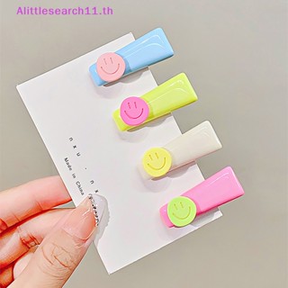 Alittlesearch11 กิ๊บติดผมเรซิ่น โลหะ ทรงกลม ลายหน้ายิ้มน่ารัก สีแคนดี้ สร้างสรรค์ เครื่องประดับแฟชั่น สําหรับผู้หญิง