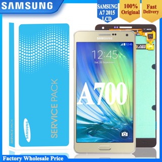 อะไหล่หน้าจอสัมผัสดิจิทัล LCD AMOLED A700 ขนาด 5.5 นิ้ว สําหรับ SAMSUNG Galaxy A7 2015 A700 A700F A700FD