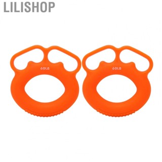 Lilishop Hand Grip Strengthener  Orange Finger Exerciser Washable 2Pcs  for Recovery