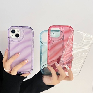 เคสไอโฟน Case สําหรับ for iPhone 11 12 13 14 Pro Max 7 8 Plus SE XR Plus 6 ระลอกน้ำ เคสโทรศัพท์มือถือ เคสโทรศัพท์แบบใส