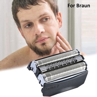 หัวเครื่องโกนหนวดไฟฟ้า แบบเปลี่ยน สําหรับ Braun Series 7 70B Razor Foil &amp; Cutter 720 720S-3 720S-4 720S-5 730