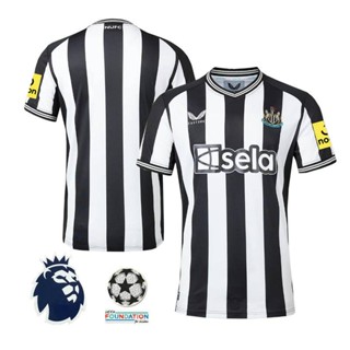 เสื้อกีฬาแขนสั้น ลายทีม Newcastle United Home Jersey1 2023 2024