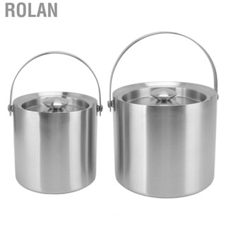 Rolan Stainless Steel Ice Bucket  Slip Ice Bucket for Party