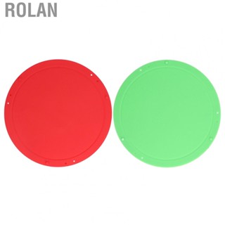 Rolan Silicone Fruit Mat Round Bright Color Picnic  Mat Lightweight for Meat for Picnic