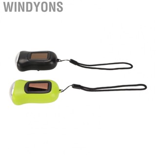 Windyons Solar Flashlight 2pcs Portable Rechargeable Flashlight With 3