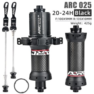 Arc ดุมล้อจักรยาน คาร์บอนไฟเบอร์ 6 Palws 72 ring/sound Quick Release Straight Pull 20/24 hole ultra light V brake 8 9 10 11 speed