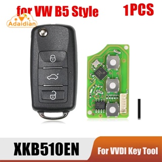 รีโมตกุญแจ 3 ปุ่ม สําหรับ Xhorse XKB510EN VW B5 Type VVDI