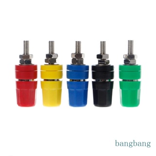 Bang ขั้วต่อปลั๊กกล้วย ทองแดง M4x36 4 มม. 20A 5 ชิ้น