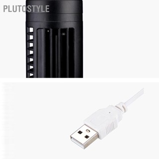 PLUTOSTYLE Mini USB Bladeless Tower Fan 2 ความเร็วลมและโหมด พัดลมตั้งพื้น สำหรับห้องนอน ห้องนั่งเล่น โฮมออฟฟิศ