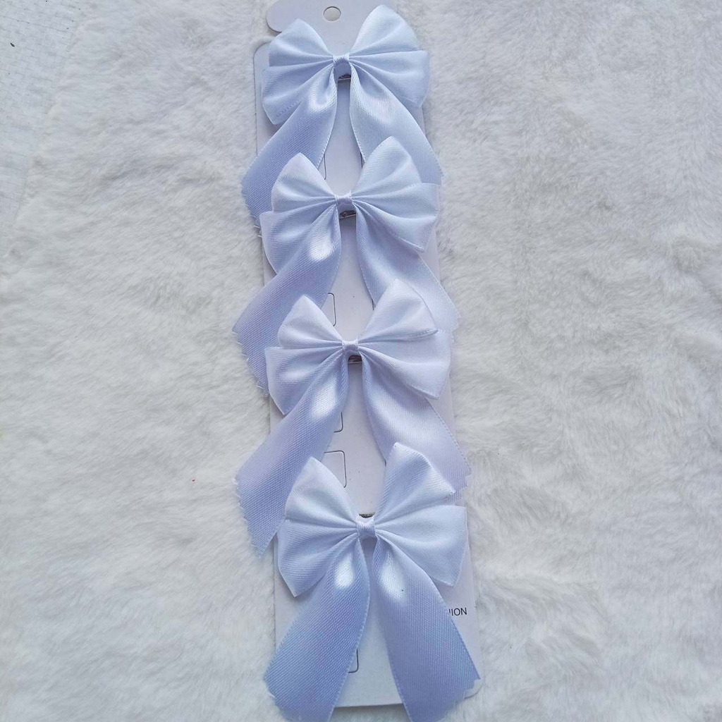 โบว์นักเรียน โบว์2แฉก2ชั้น ขนาด1นิ้วและ1ซม. 1แผง4ชิ้น - รูปที่ 2