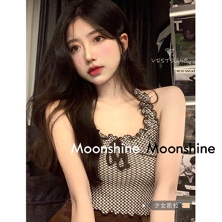 Moon  เสื้อครอป เสื้อแฟชั่นผู้หญิง y2k สีพื้น สําหรับผู้หญิง ใส่ไปคลับ ปาร์ตี้ 2023 รุ่นใหม่ ทันสมัย Beautiful สวยงาม A29J1K6 36Z230909