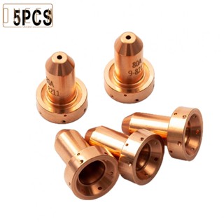 【ONCEMOREAGAIN】Plasma Cutting Nozzle 80Amps Cutting Plasma 5PCS Replacement Parts Nozzle