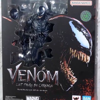 แบรนด์ใหม่ พร้อมส่ง Bandai SHF Marvel Universe VENOM VENOM 2 Spider-Man Massacre Begins PUBD ขยับได้