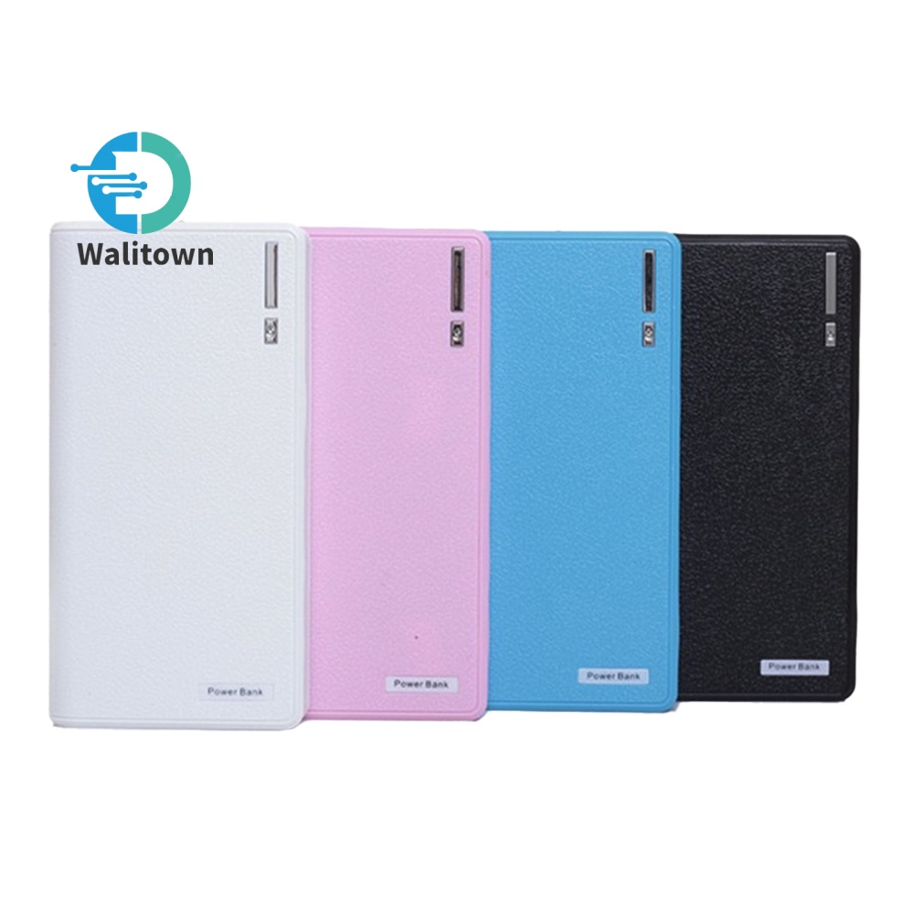 กล่องพาวเวอร์แบงค์ 18650 6 ส่วน พอร์ตเอาท์พุต USB 2 พอร์ต พร้อมหน้าจอ LCD DIY