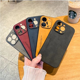 คุณภาพสูง, ความรู้สึกผิว, สีทึบ, ขัดผิว, หนังแกะ เคส Xiaomi 8 9 10 11 lite 12 12X 12S 13 Poco X3 NFC C40