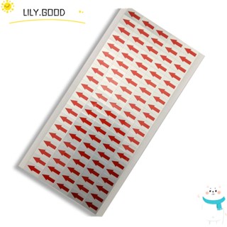Lily สติกเกอร์ฉลาก สีแดง สําหรับติดตกแต่งสํานักงาน 5 แผ่น 5 แผ่น